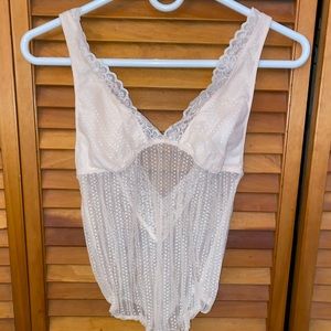 Light pink lace bodysuit